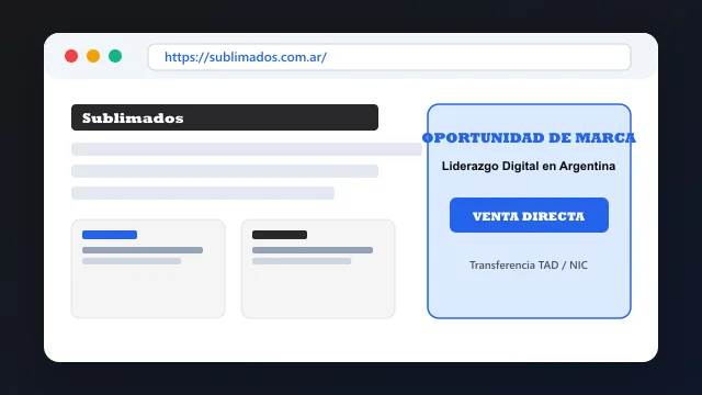 Modelo de aplicación comercial y proyectos digitales para sublimados.com.ar